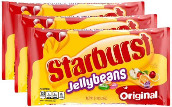 STARBURST Original Jelly Beans Chewy Candy, 14 oz Bag (Pack of 3)