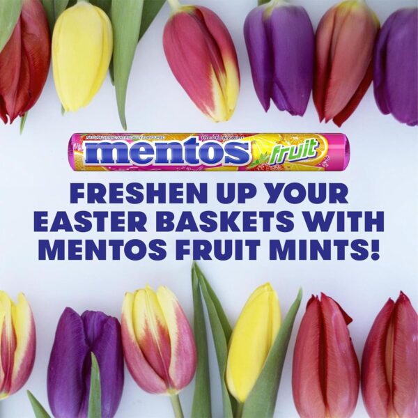 Mentos Candy, Mint Chewy Candy Roll, Fruit, Non-Melting, Holiday, Party, Concessions, Office, 14 Pieces (Bulk Pack of 15) - Packaging May Vary - Image 5